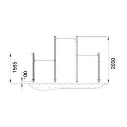 Спортивный комплекс № 5 турник для отжимания, турники