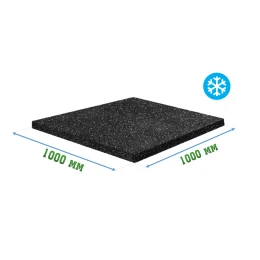 Резиновое покрытие 1000x1000x8мм для холодных помещений - Ice
